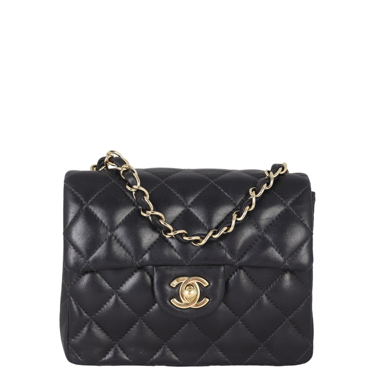 Chanel Classic Square Handbag Black Mini Mini Bag