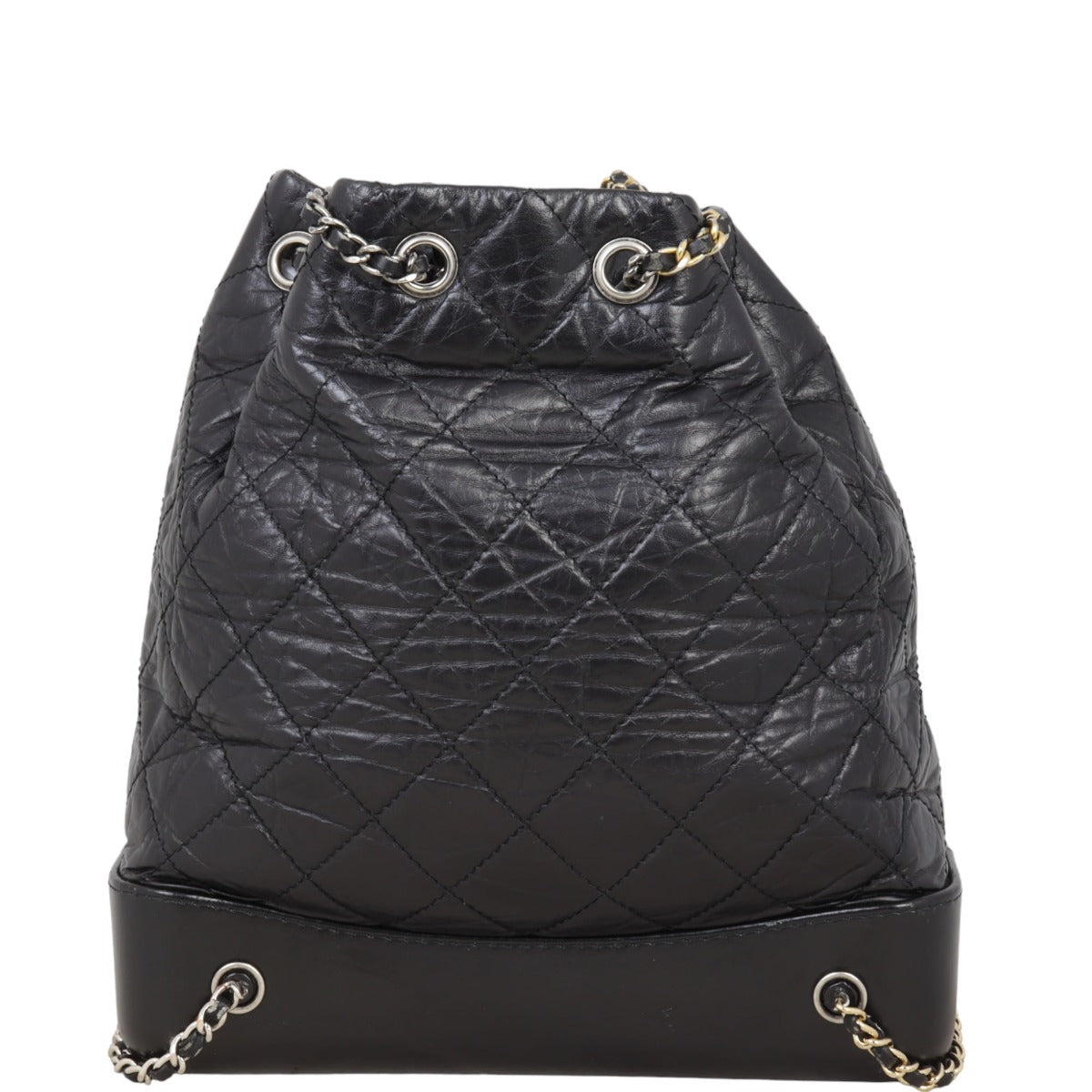 Chanel Gabrielle Backpack 25 Series Black Medium
