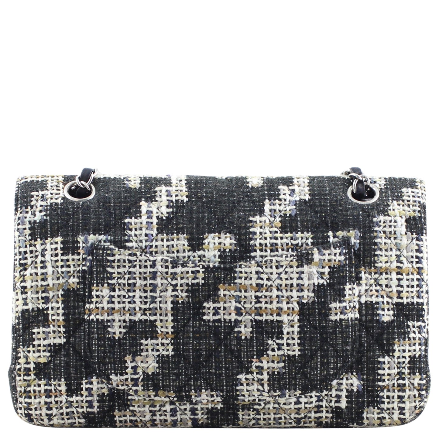 Chanel Classic Double Tweed Handbag Medium Flap