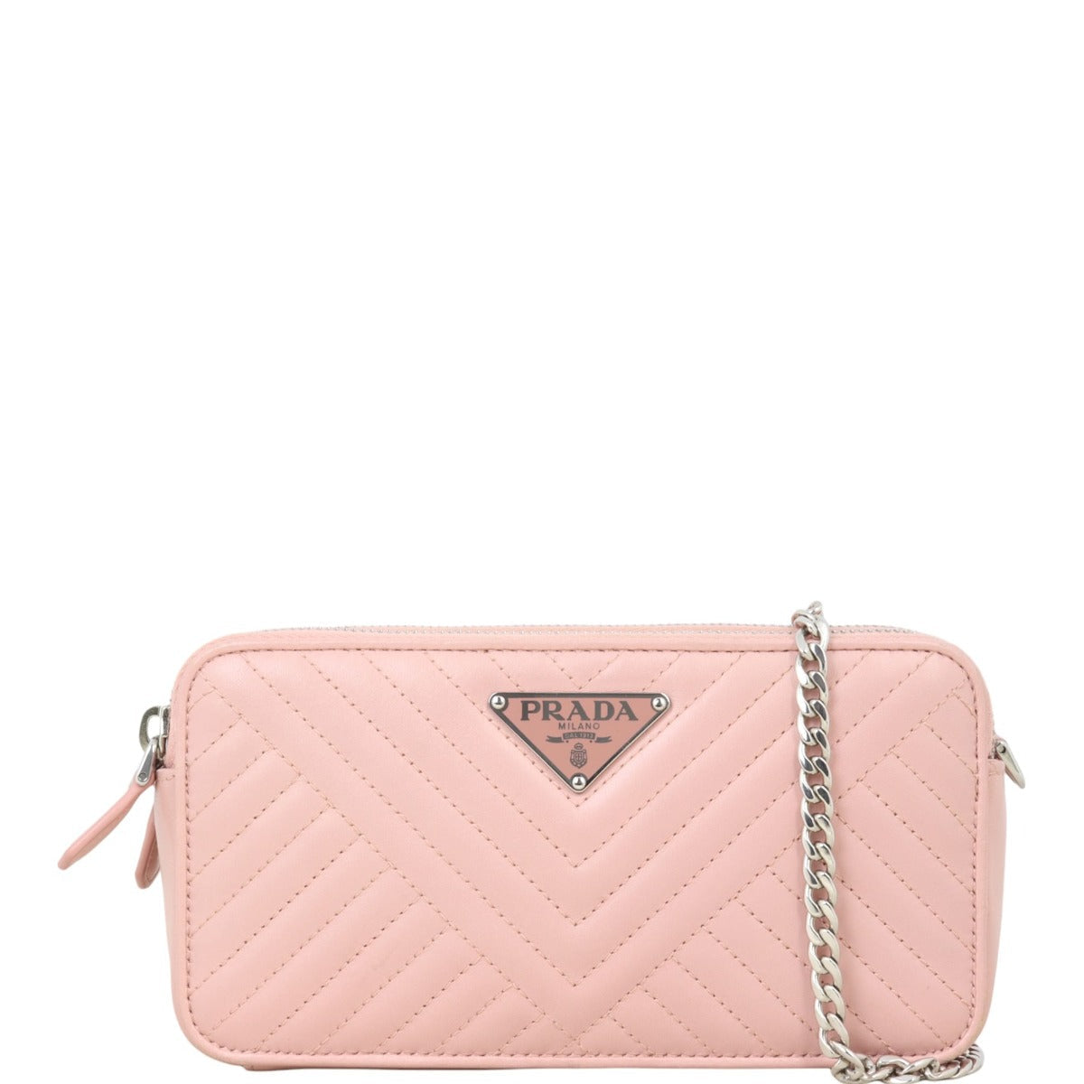 Prada Shoulder Bag Diagramme Nappa Pink Mini Chain