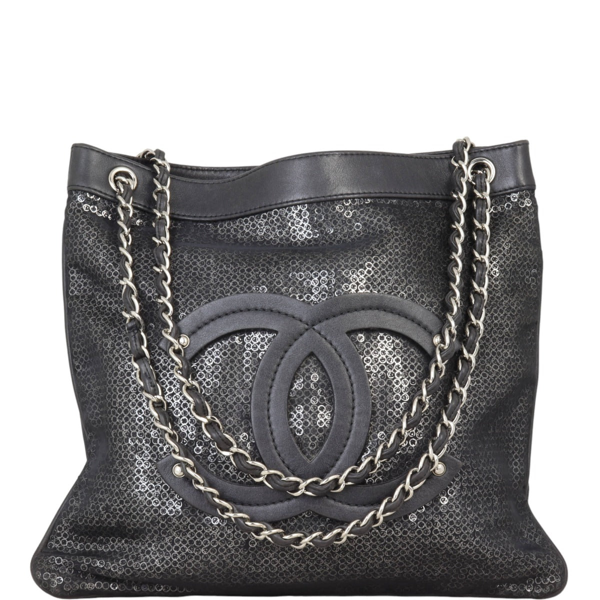 Chanel CC Hidden Sequin Tote Tote Bag