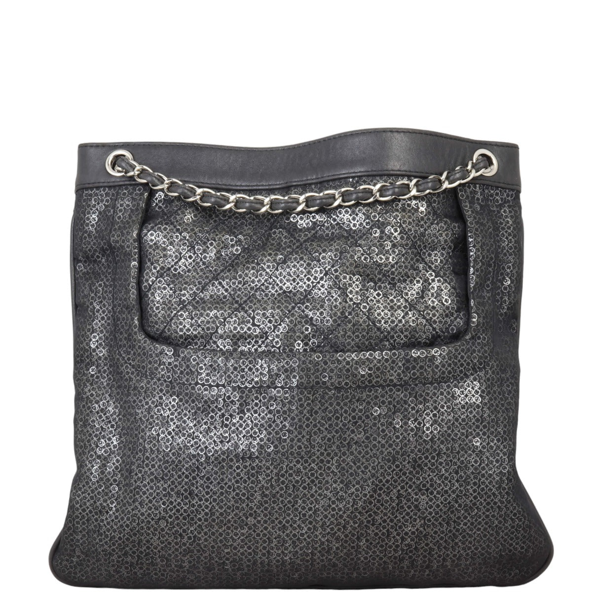 Chanel CC Hidden Sequin Tote Tote Bag