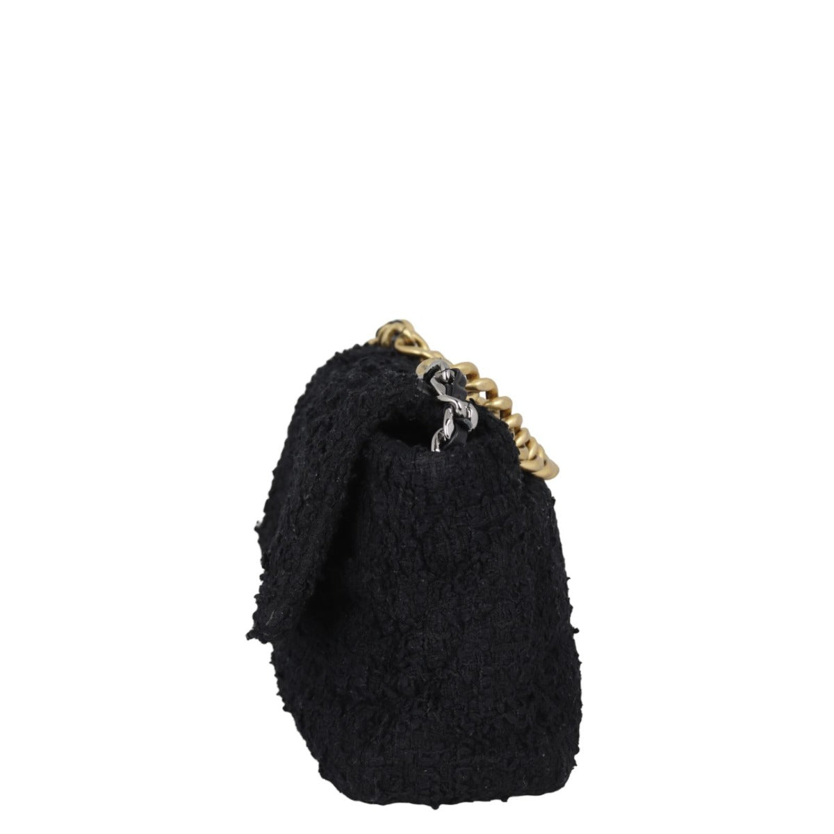 Chanel 19 Bag Tweed Black Large Handbag