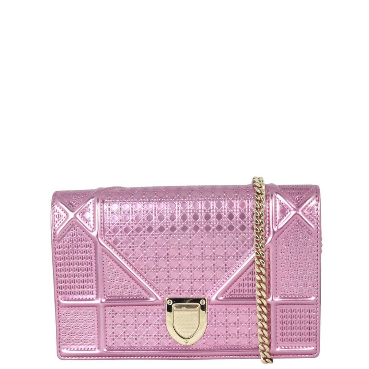 Dior Crossbody Bag ama Wallet on -Cannage 5 Micro Chain Shoulder Bag