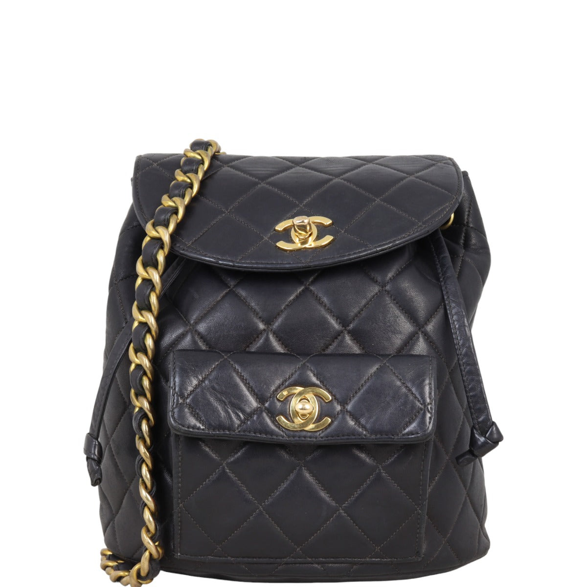 Chanel Duma Backpack Quilted Black