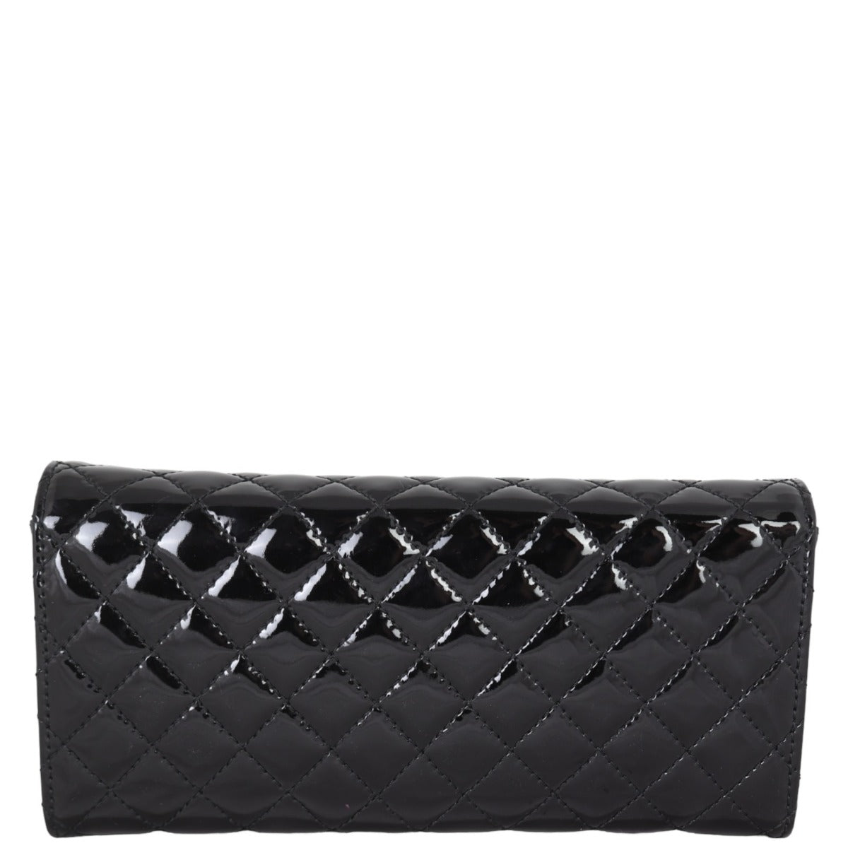 Chanel Wallet on Patent Handbag Black Chain