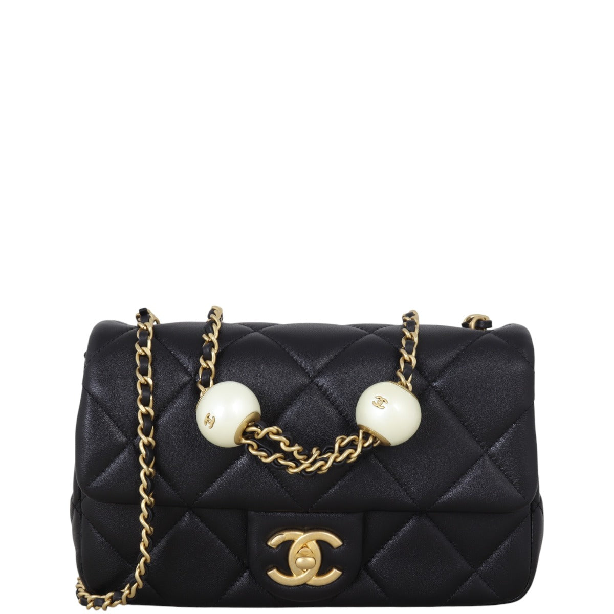 Chanel Double Pearl Bag Mini Flap Mini Bag