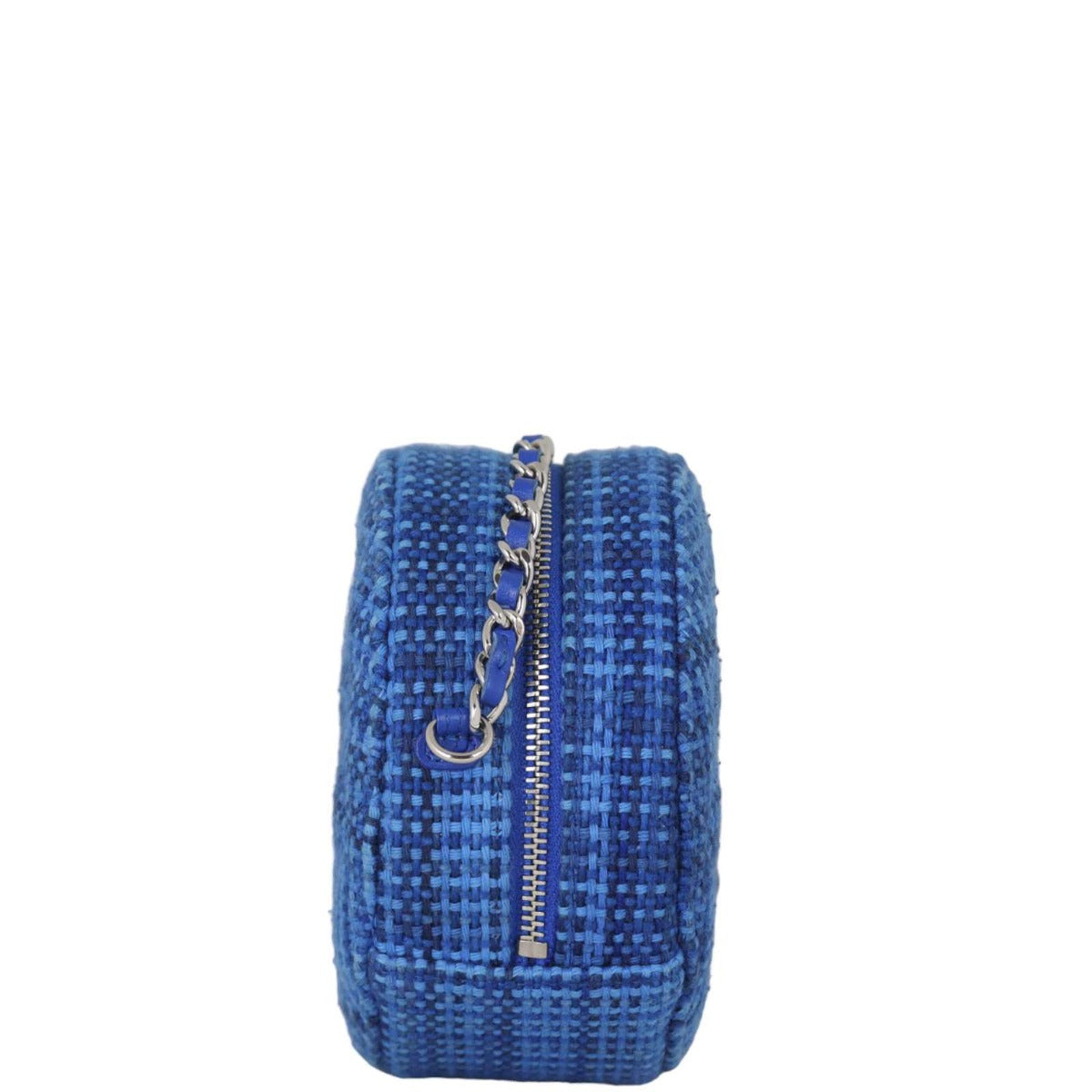 Chanel CC Tweed Round Clutch with Mini Chain Clutch Bag