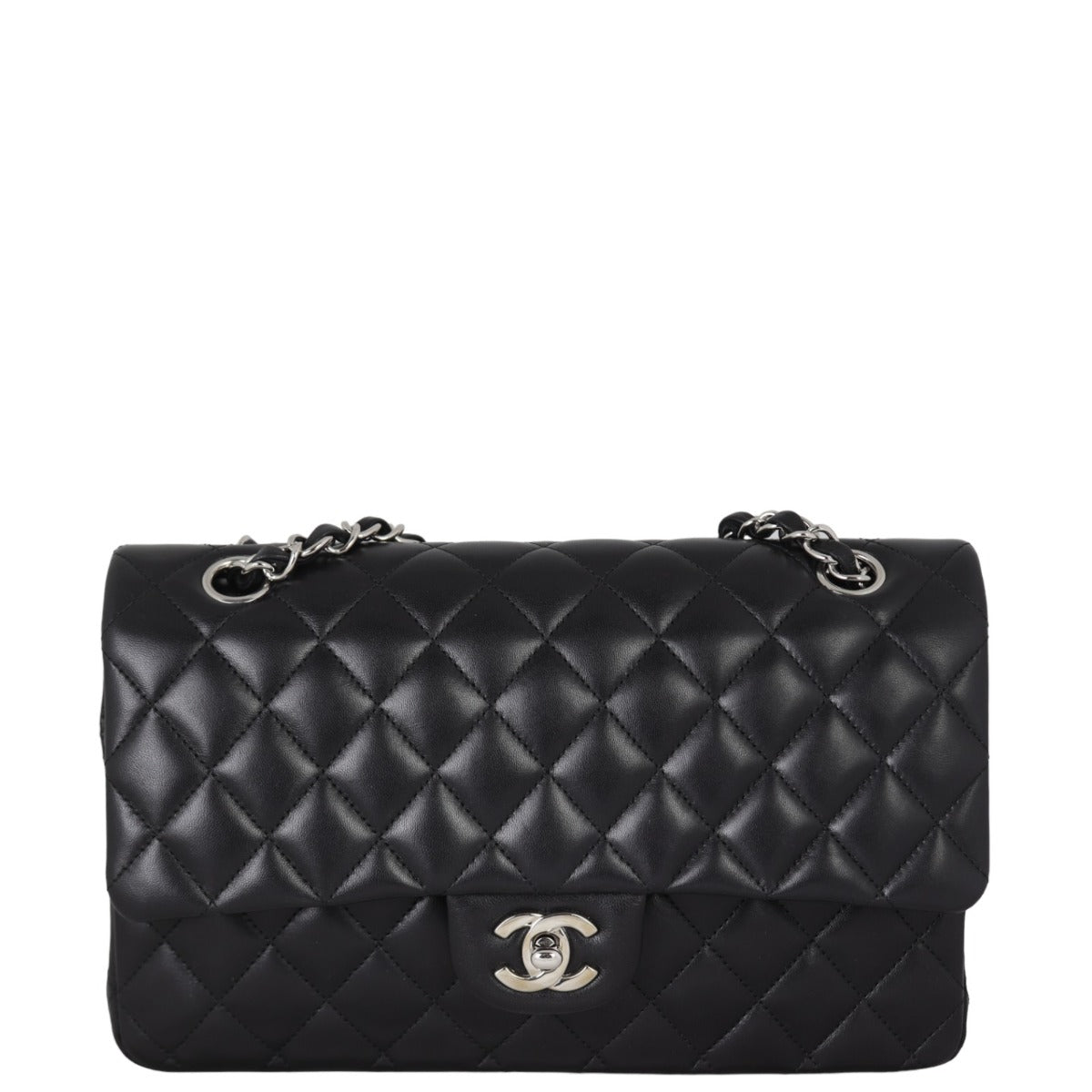 Chanel Classic Double 15 Series Handbag Black Medium