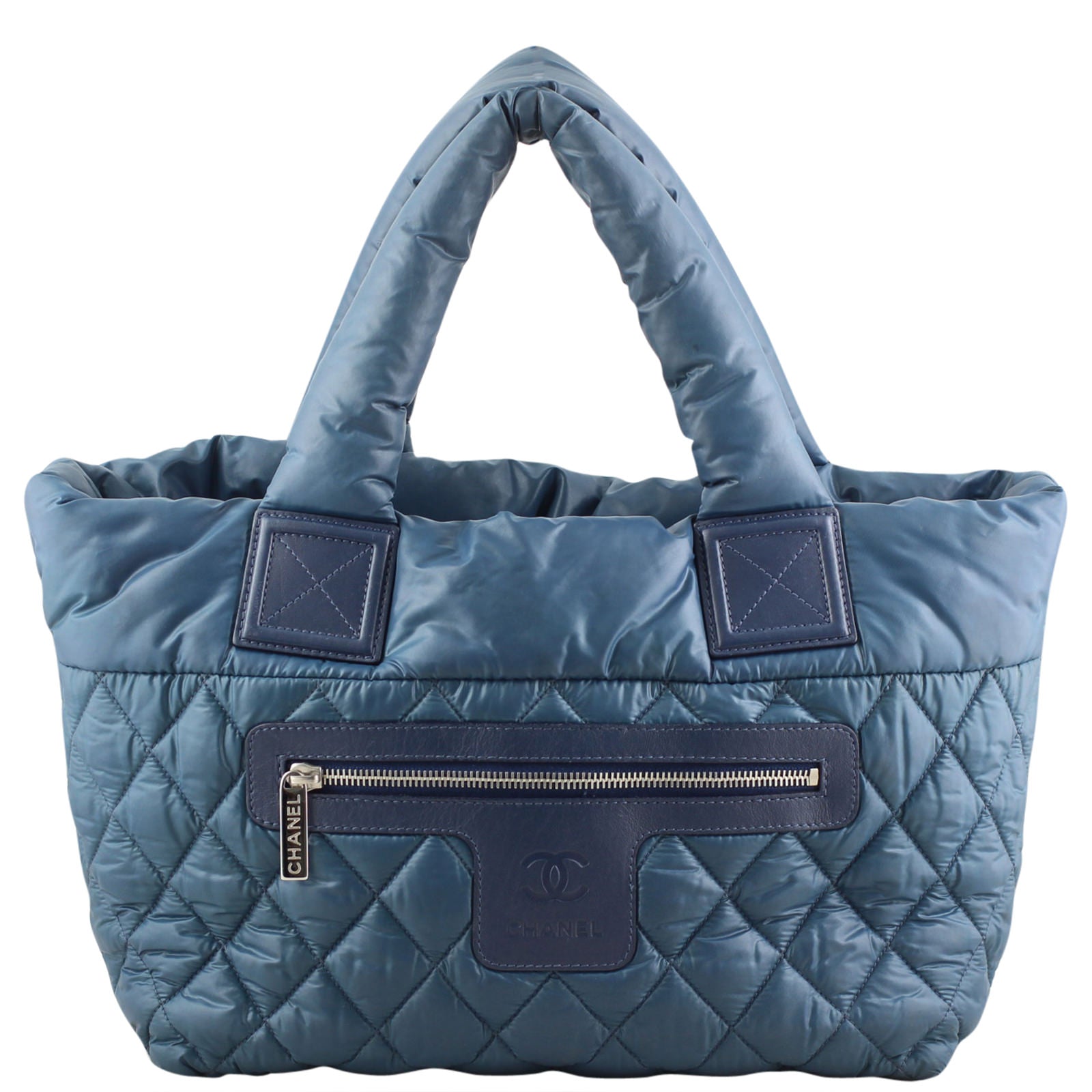 Chanel Coco Cocoon Reversible Tote Navy Blue Tote Bag