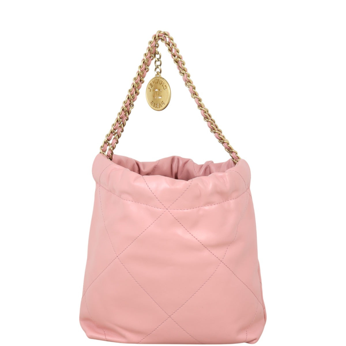 Chanel 22 Hobo Quilted Pink Shoulder Bag