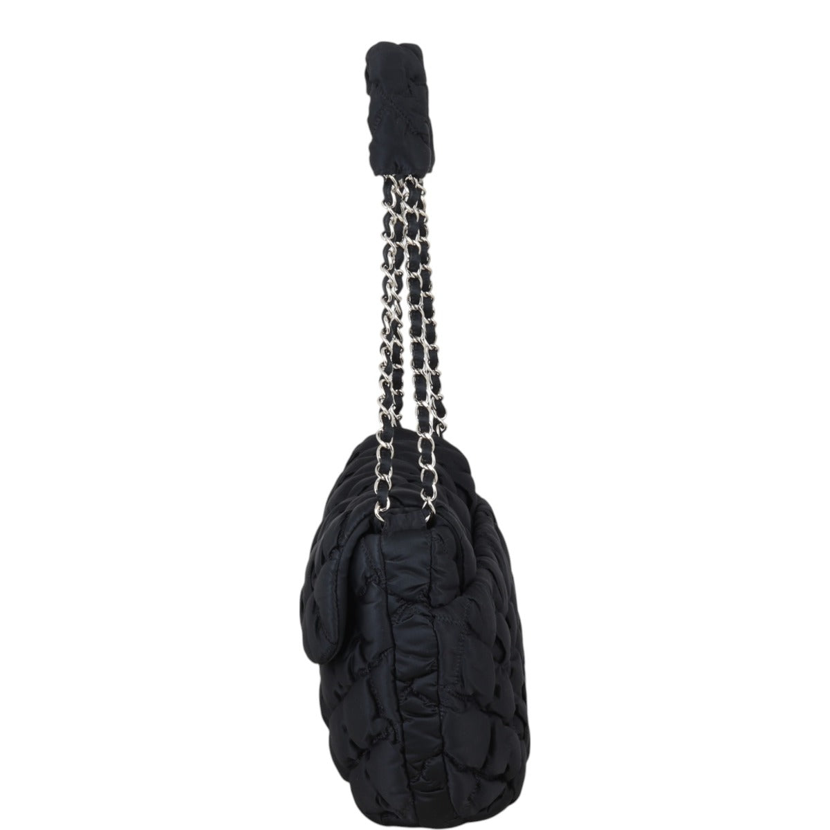 Chanel Bubble Quilt Flap Bag Nylon Quilted Shoulder Bag