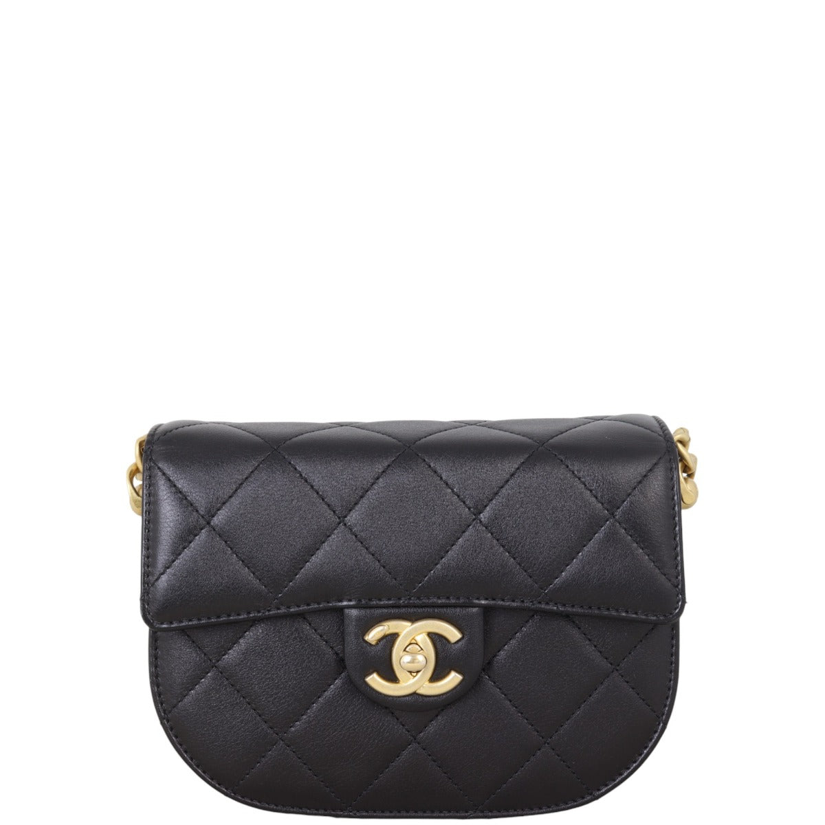 Chanel Round Messenger Bag Quilted Mini Crossbody Bag