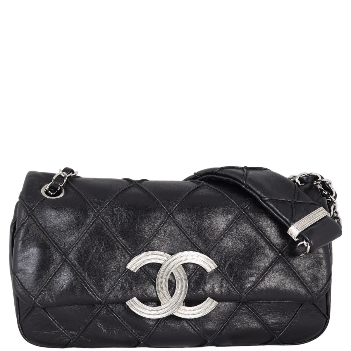 Chanel CC Diamond Stitch Bag Flap Handbag