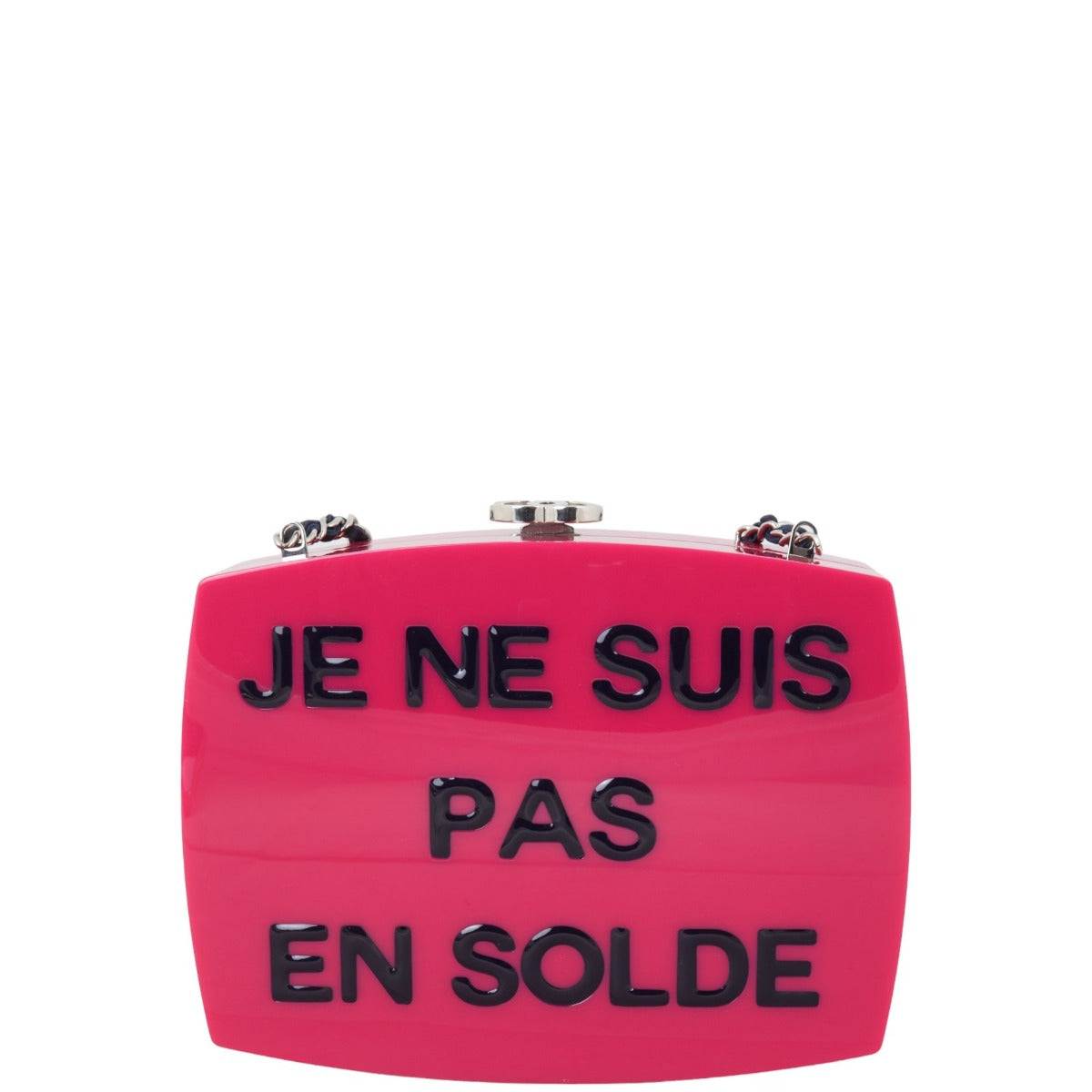 Chanel Evening In The Street Clutch Plexiglass Pink Clutch Bag