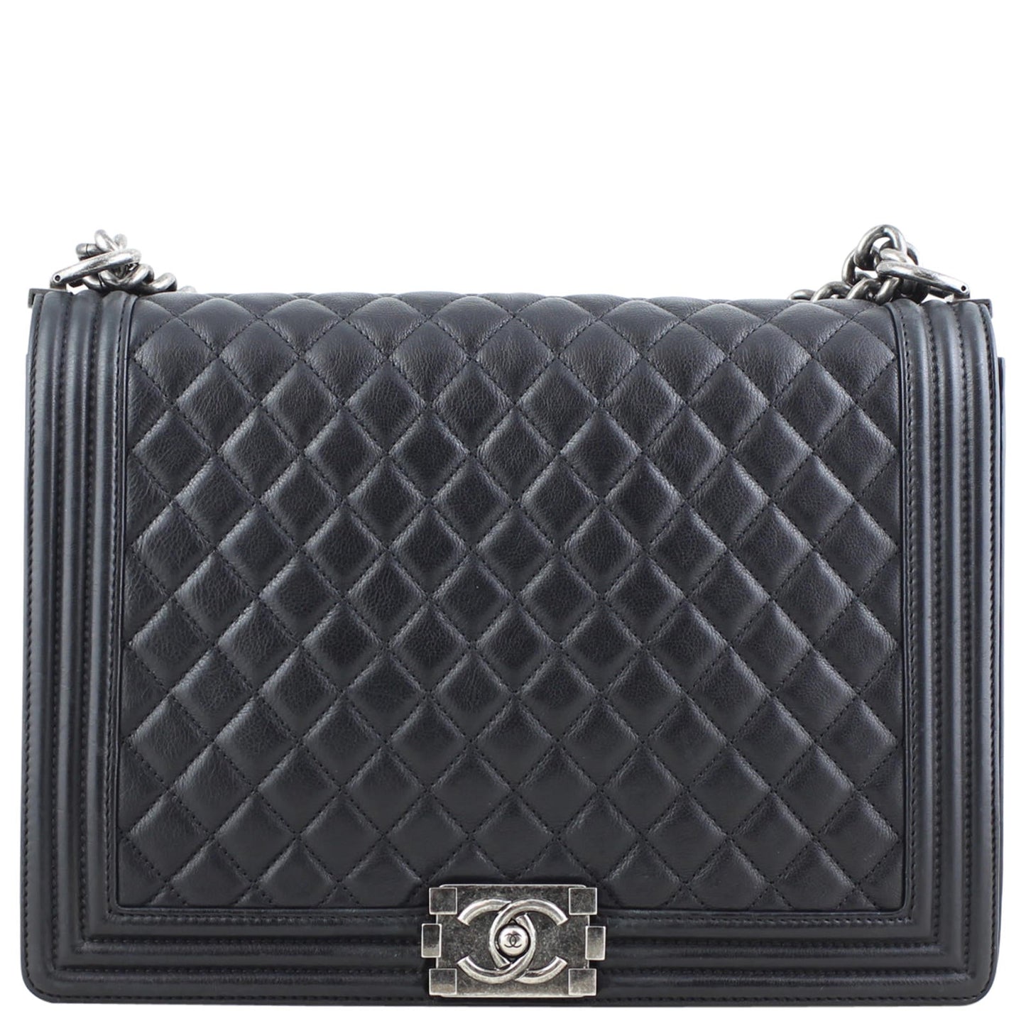 Chanel Boy 17 Series Handbag Black Large