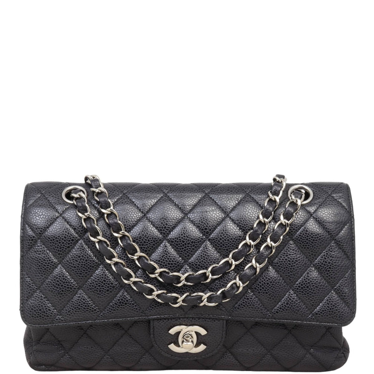 Chanel Classic Double 15 Series Handbag Medium Flap