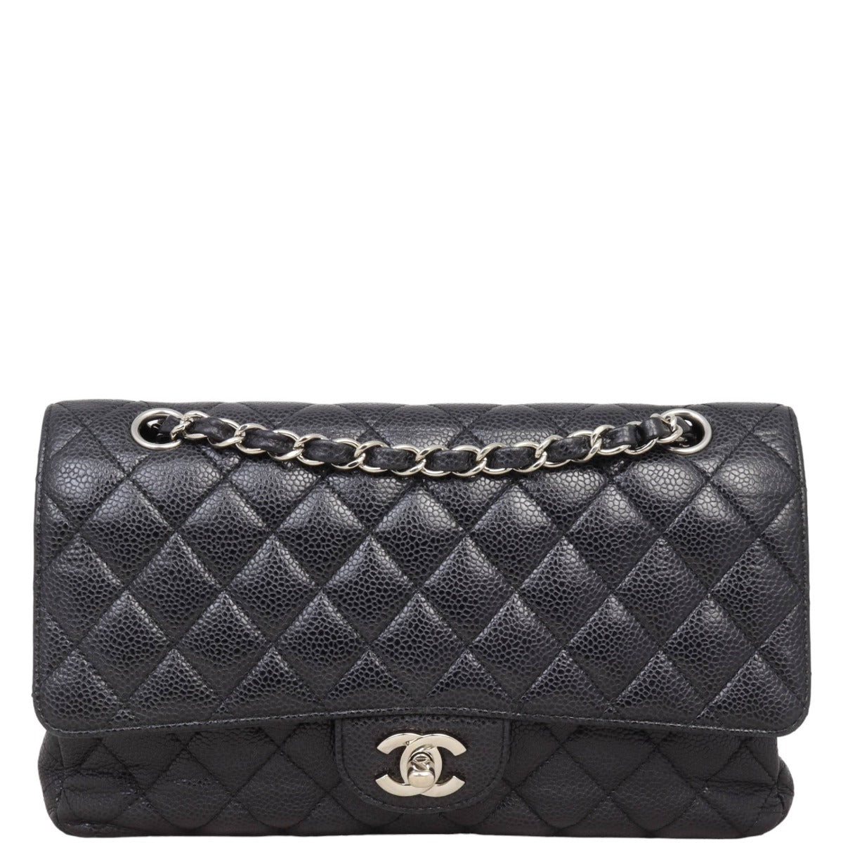 Chanel Classic Double 15 Series Handbag Medium Flap