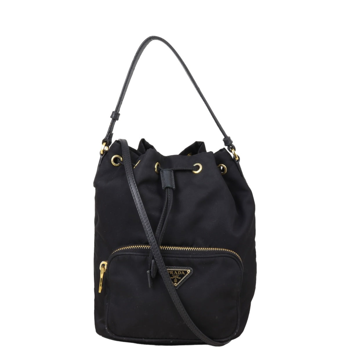 Prada Bag Duet Tessuto Nylon Bucket Bucket Bag