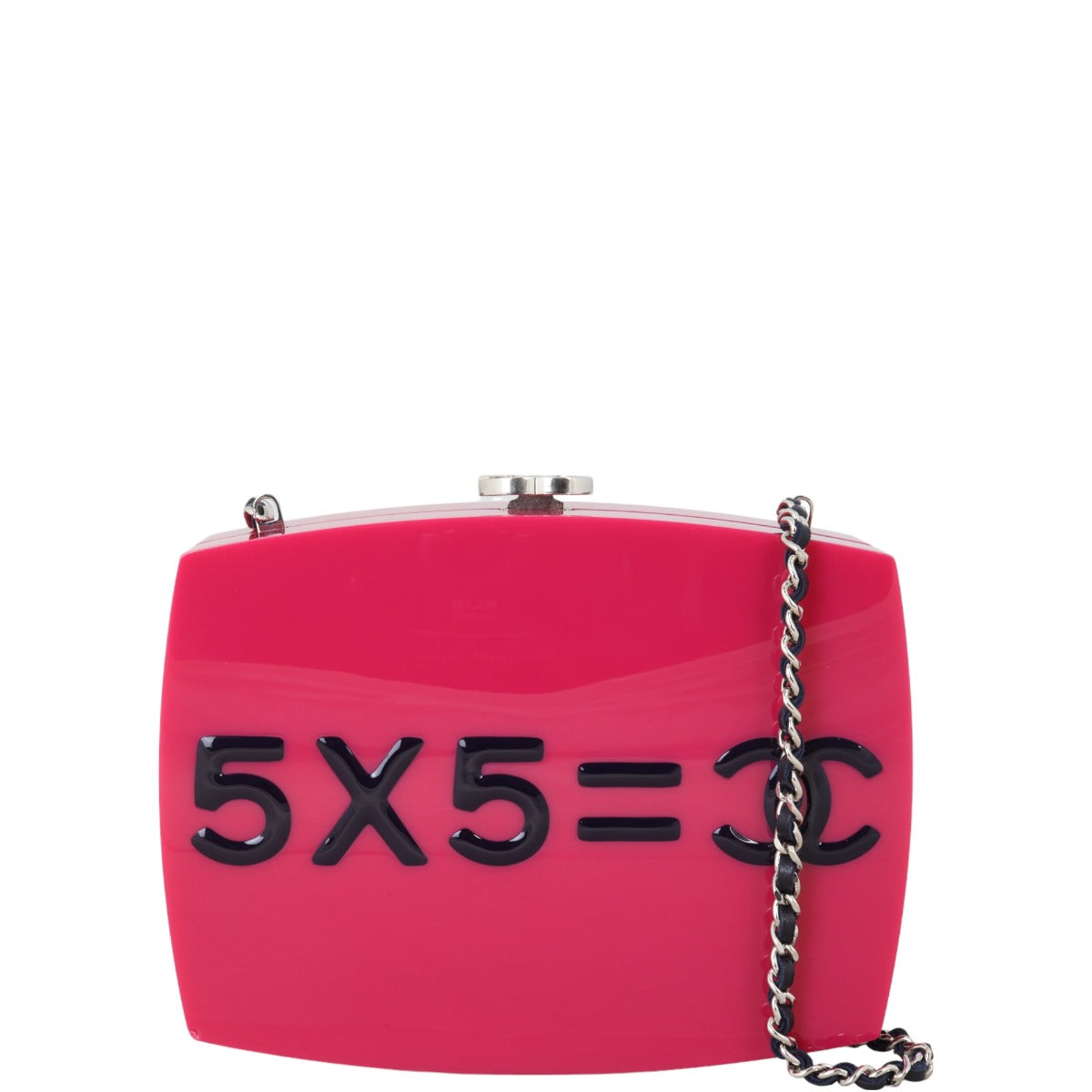 Chanel Evening In The Street Clutch Plexiglass Pink Clutch Bag