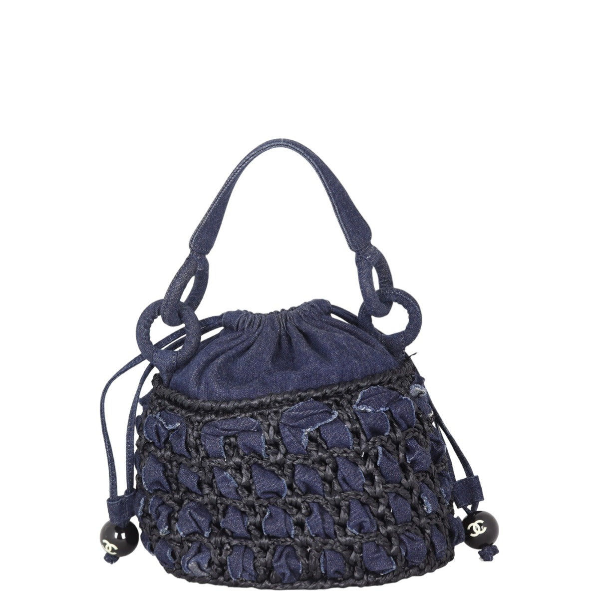 Chanel Chanel Denim Raffia Bucket Bag26062023