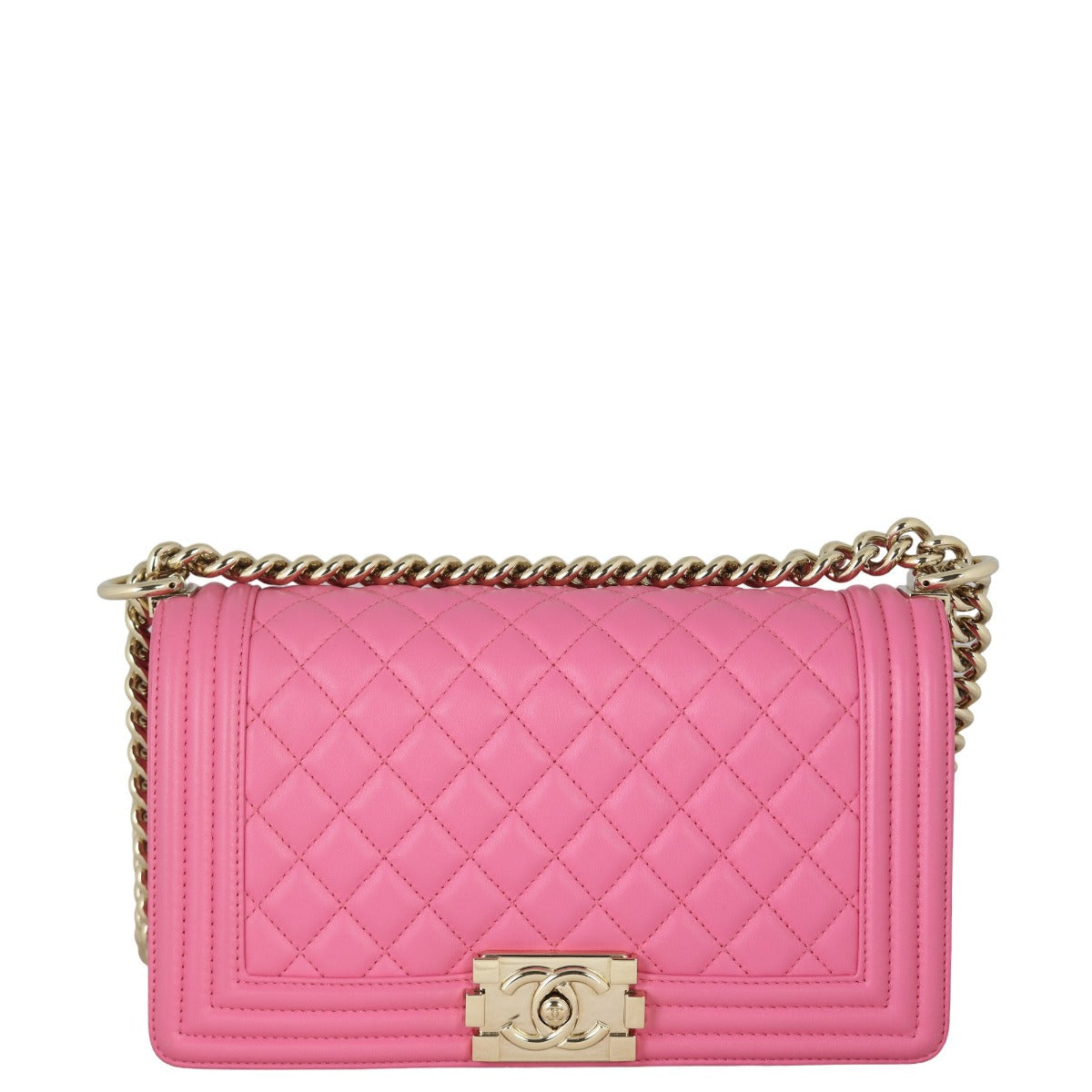 Chanel Boy Old 26 Series Handbag Pink Medium