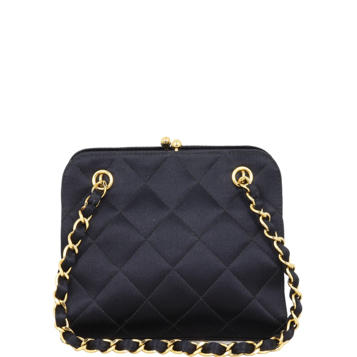 Chanel Kisslock Bag Satin Mini Mini Bag