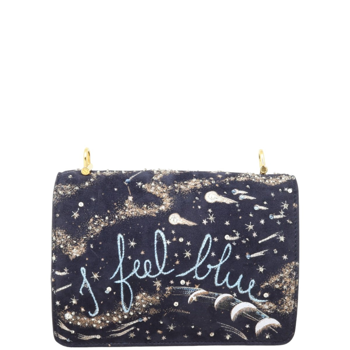 Dior CEst I Feel Bag Blue Flap Travel Bag