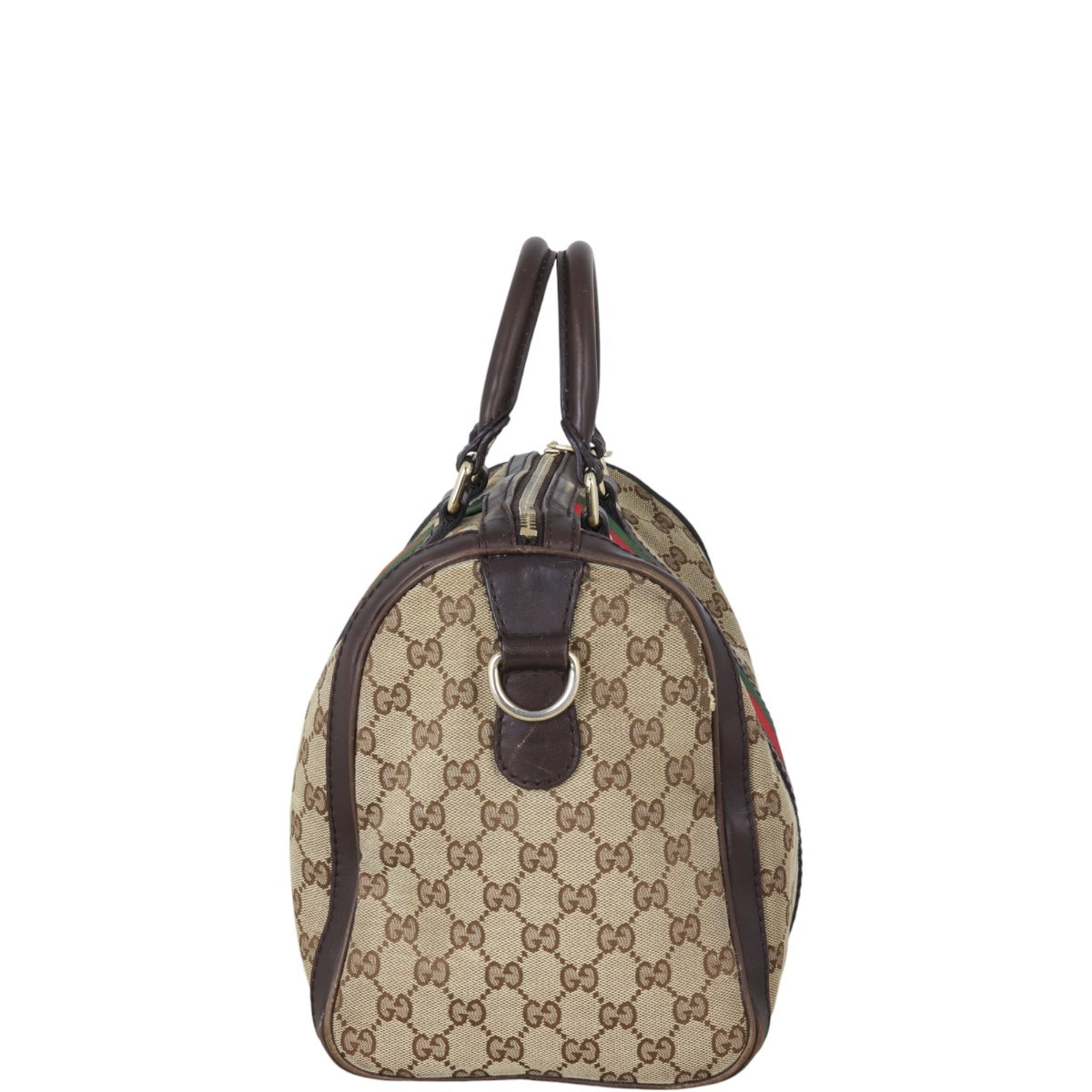 Gucci Web Original GG Boston Bag Medium