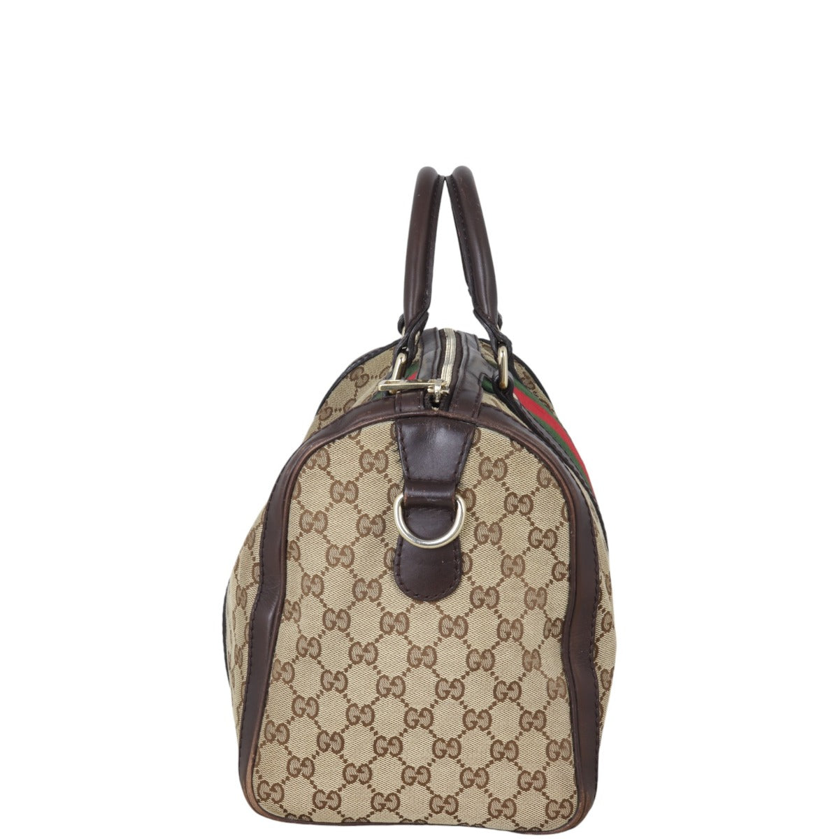 Gucci Web Original GG Boston Bag Medium