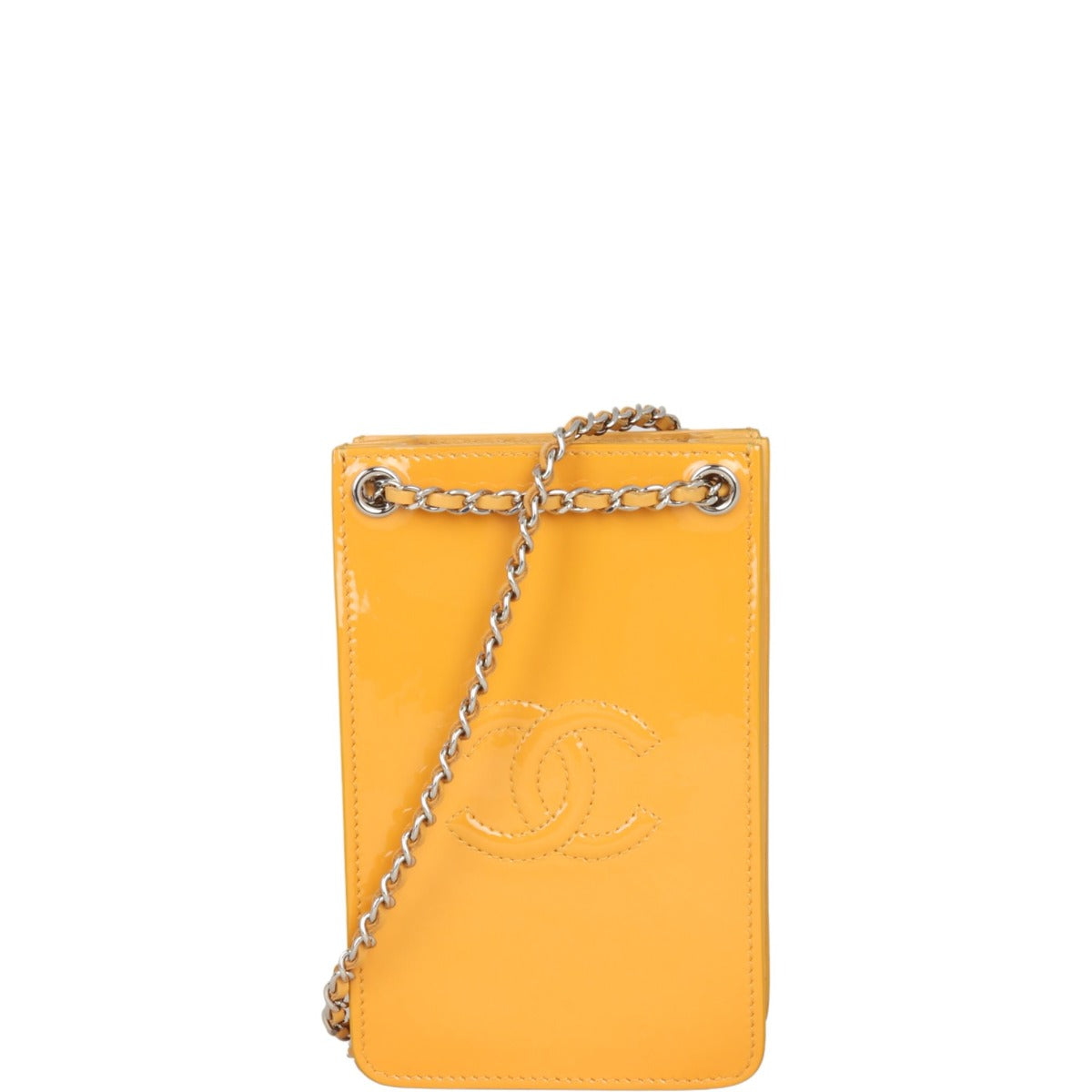 Chanel CC Timeless Phone Holder Patent Handbag