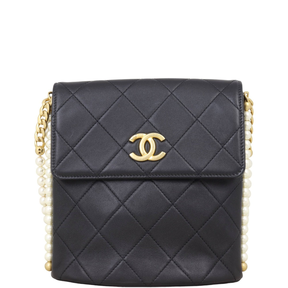 Chanel About Pearls Hobo Small Flap Hobo Bag
