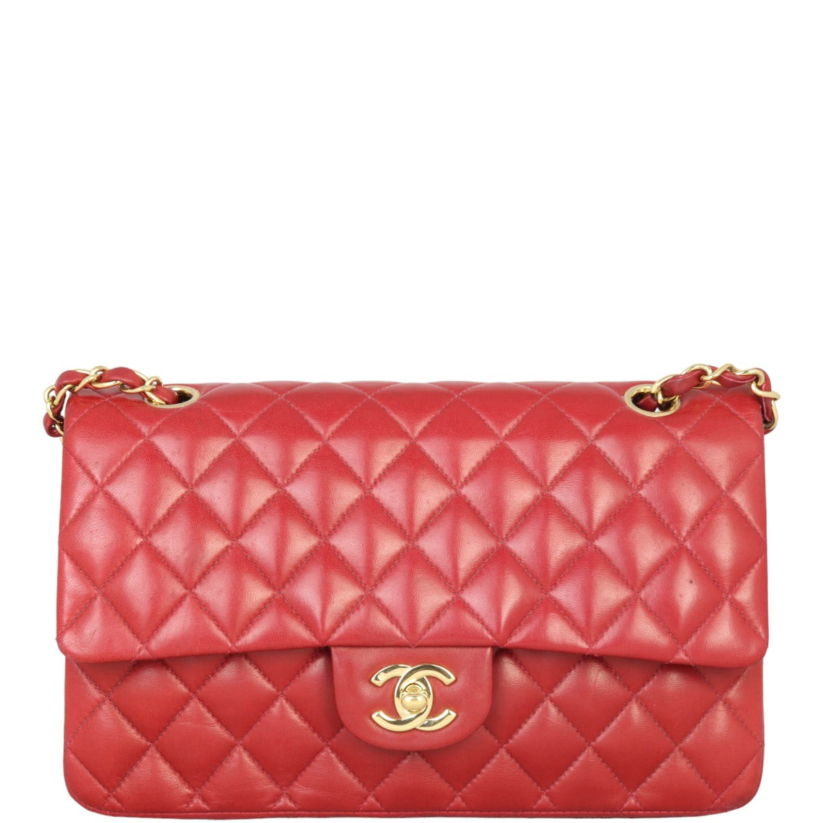 Chanel Classic Double Handbag Red Medium