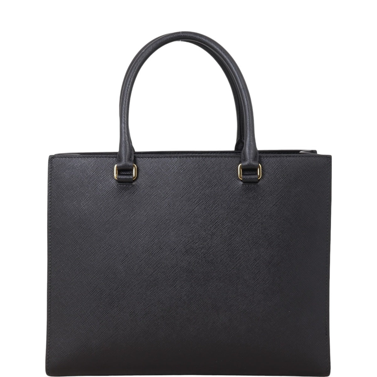Prada Saffiano Embossed Tote Handbag Medium Logo Tote Bag