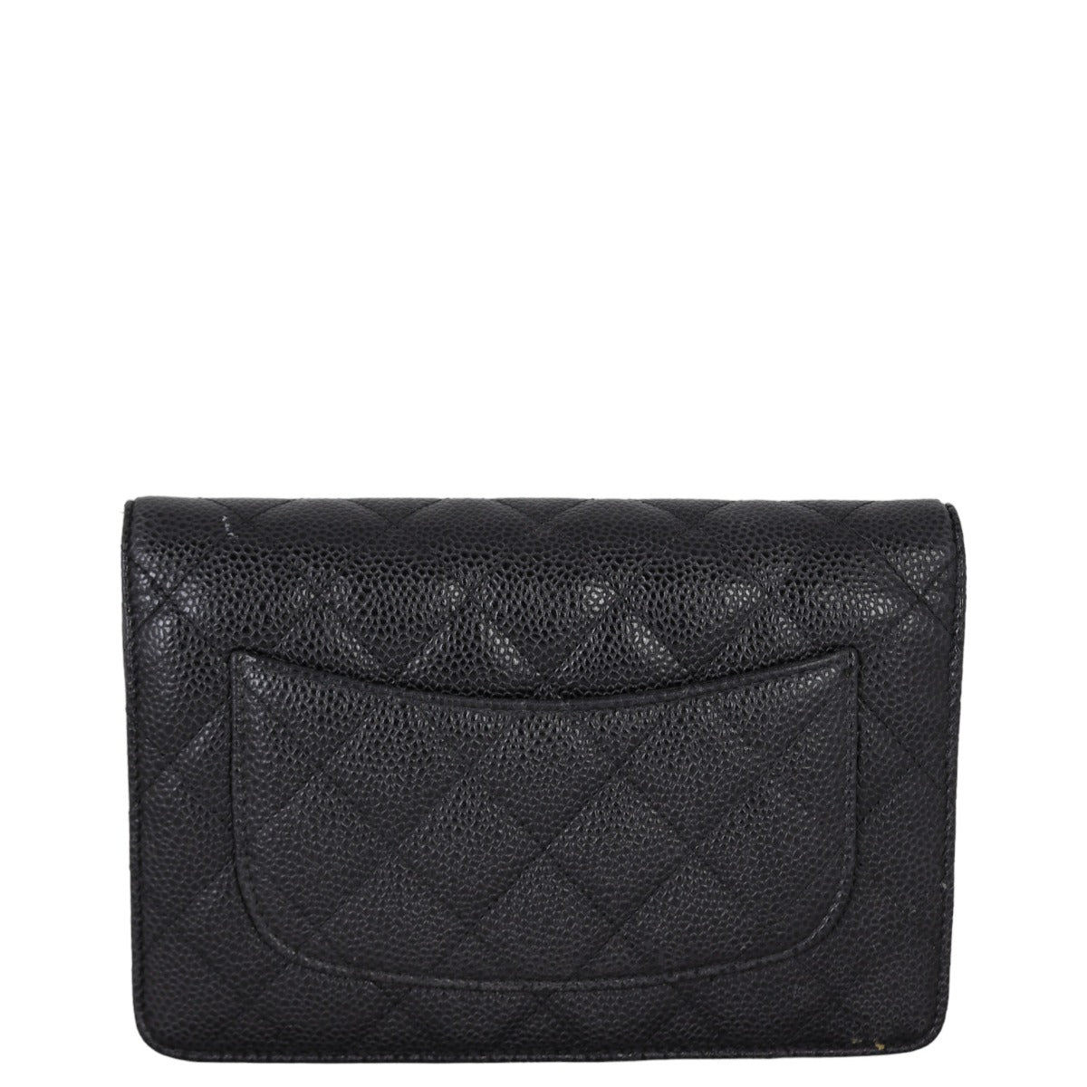 Chanel Classic Wallet on Tone Hardware Handbag Silver Chain