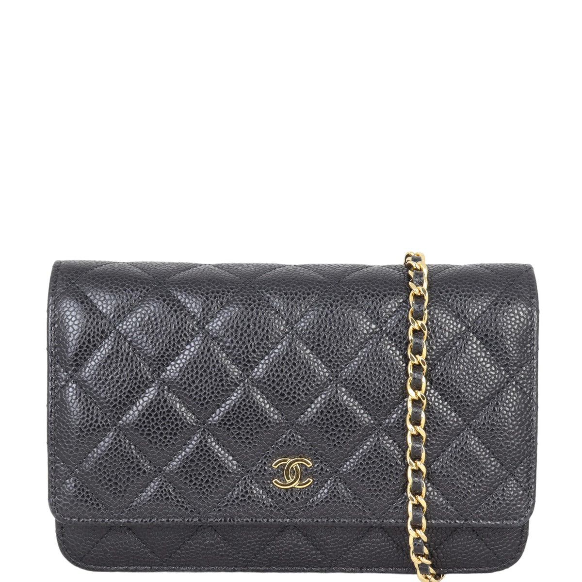 Chanel Classic Wallet on Caviar Handbag Chain