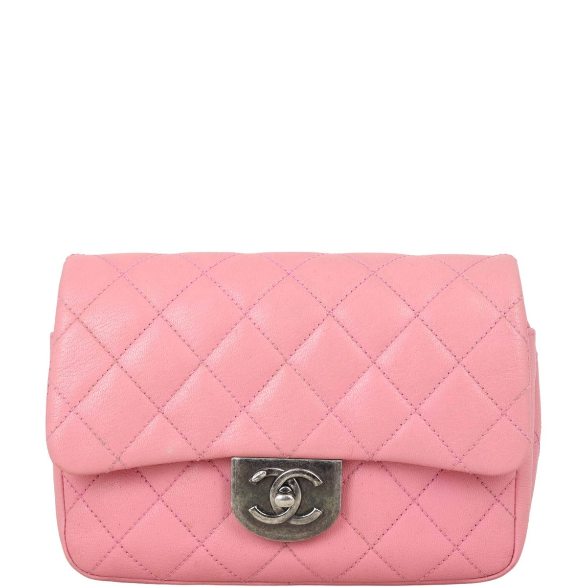 Chanel Double Carry Bag Pink Small Handbag Bag Small03052024