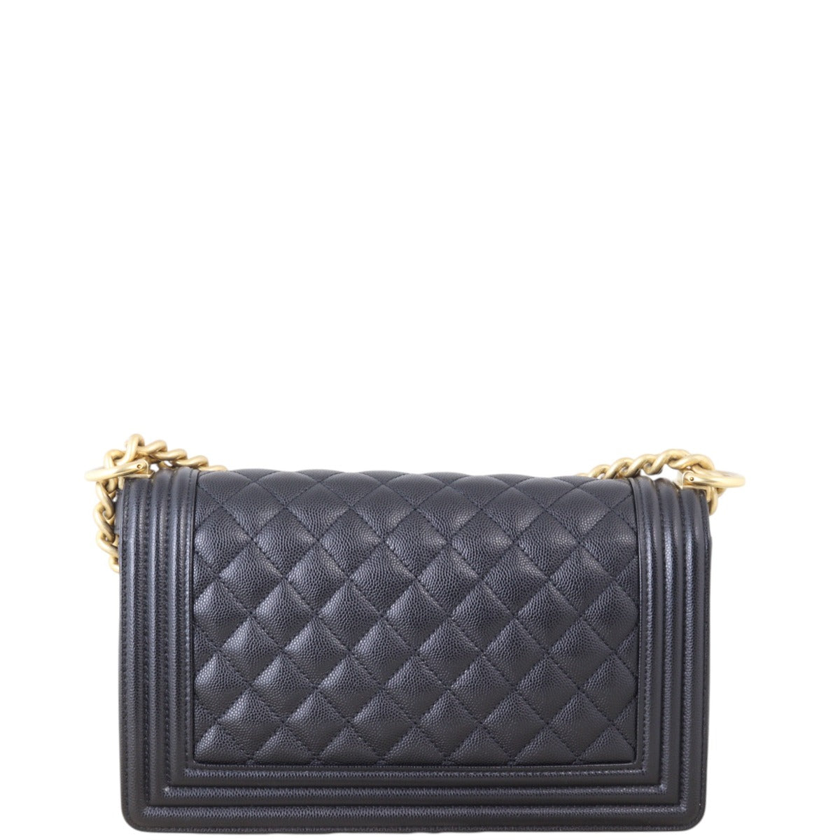 Chanel Boy Old Handbag Quilted Black Crossbody Bag