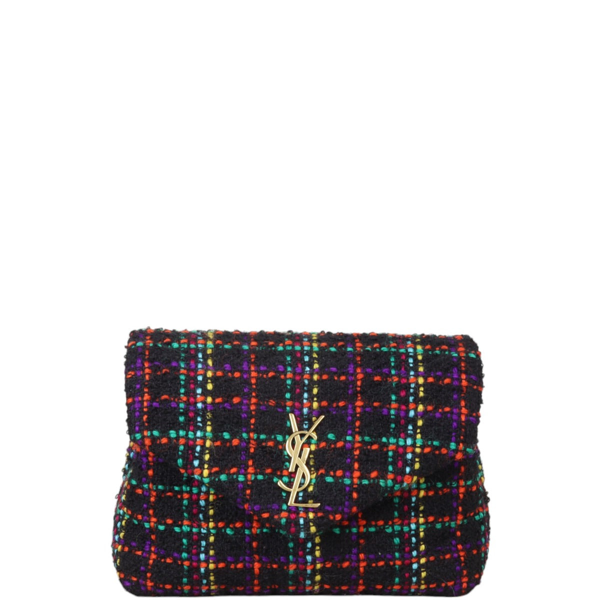YSL Saint Laurent Saint Laurent Loulou Toy Tweed Crossbody Bag