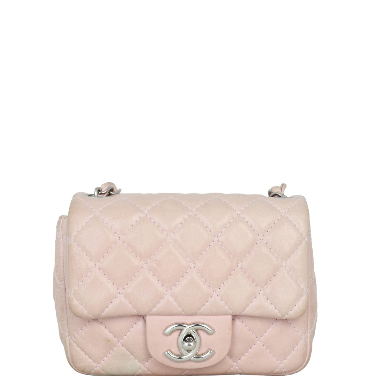 Chanel Classic Square Bag Pale Pink Mini Mini Bag