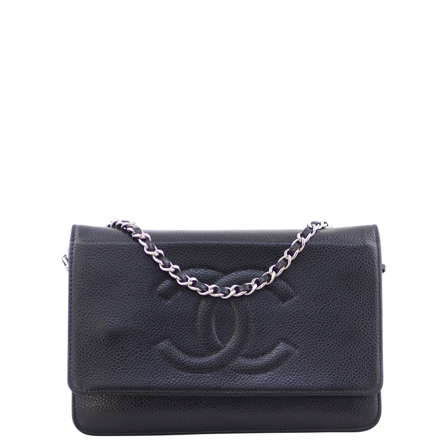 Chanel Timeless Wallet on SHW Handbag Black Chain