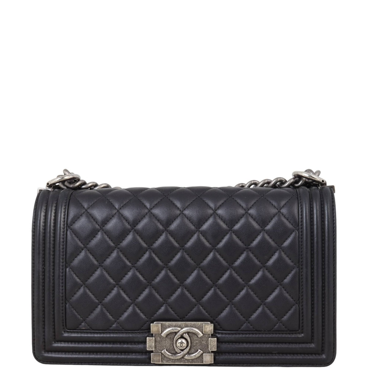 Chanel Boy Old 23 Series Handbag Black Medium