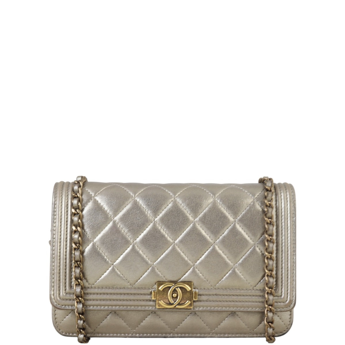 Chanel Boy Wallet on Handbag Quilted Chain Crossbody Bag Chain 18112024