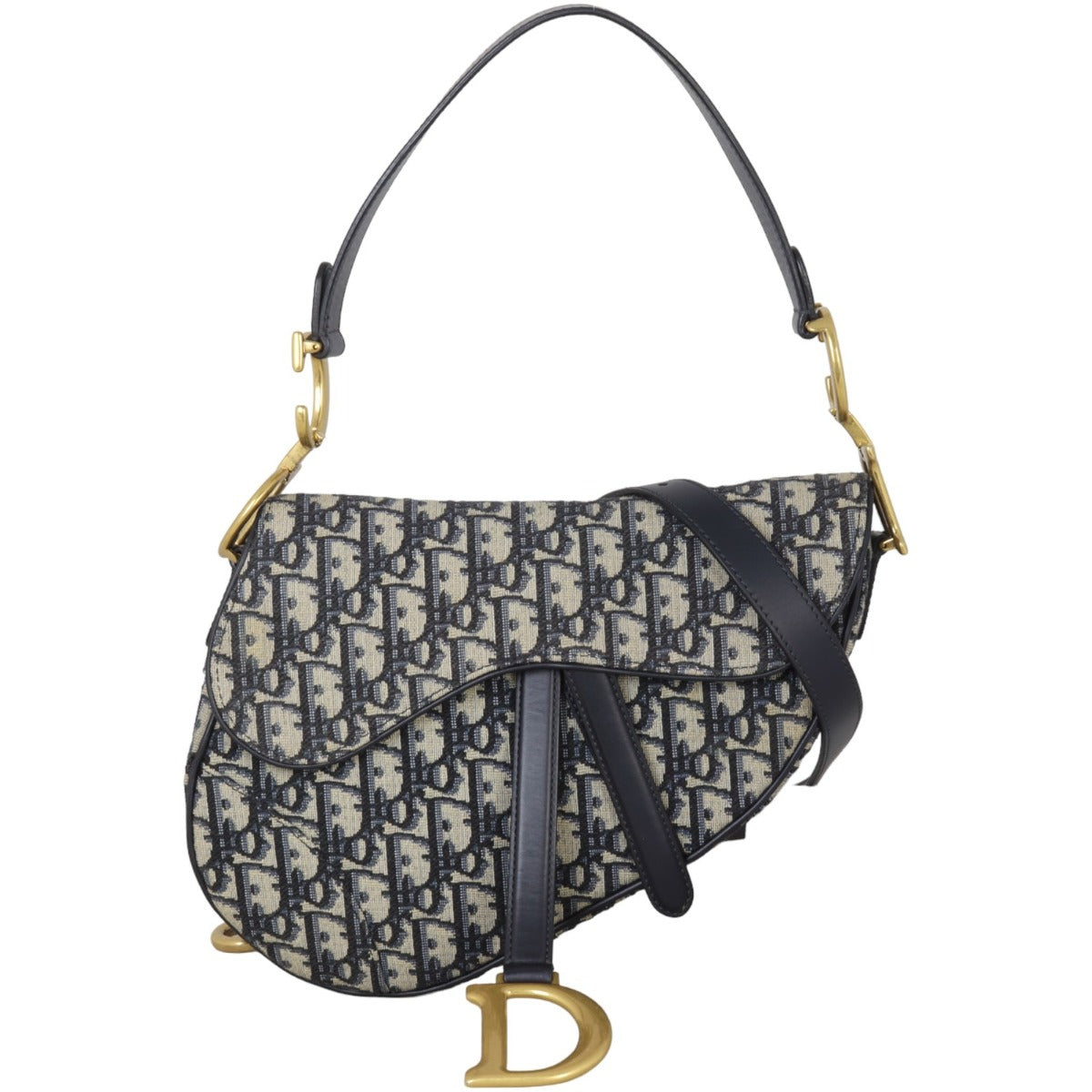 Dior Saddle Bag With Strap Oblique Travel Bag