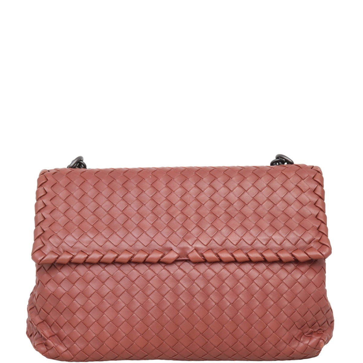 Bottega Veneta Intrecciato Olimpia Top Handle Shoulder Bag Medium