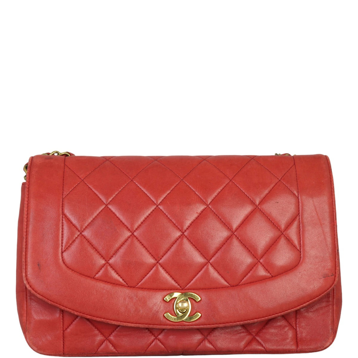 Chanel Diana Bag Red Medium Handbag