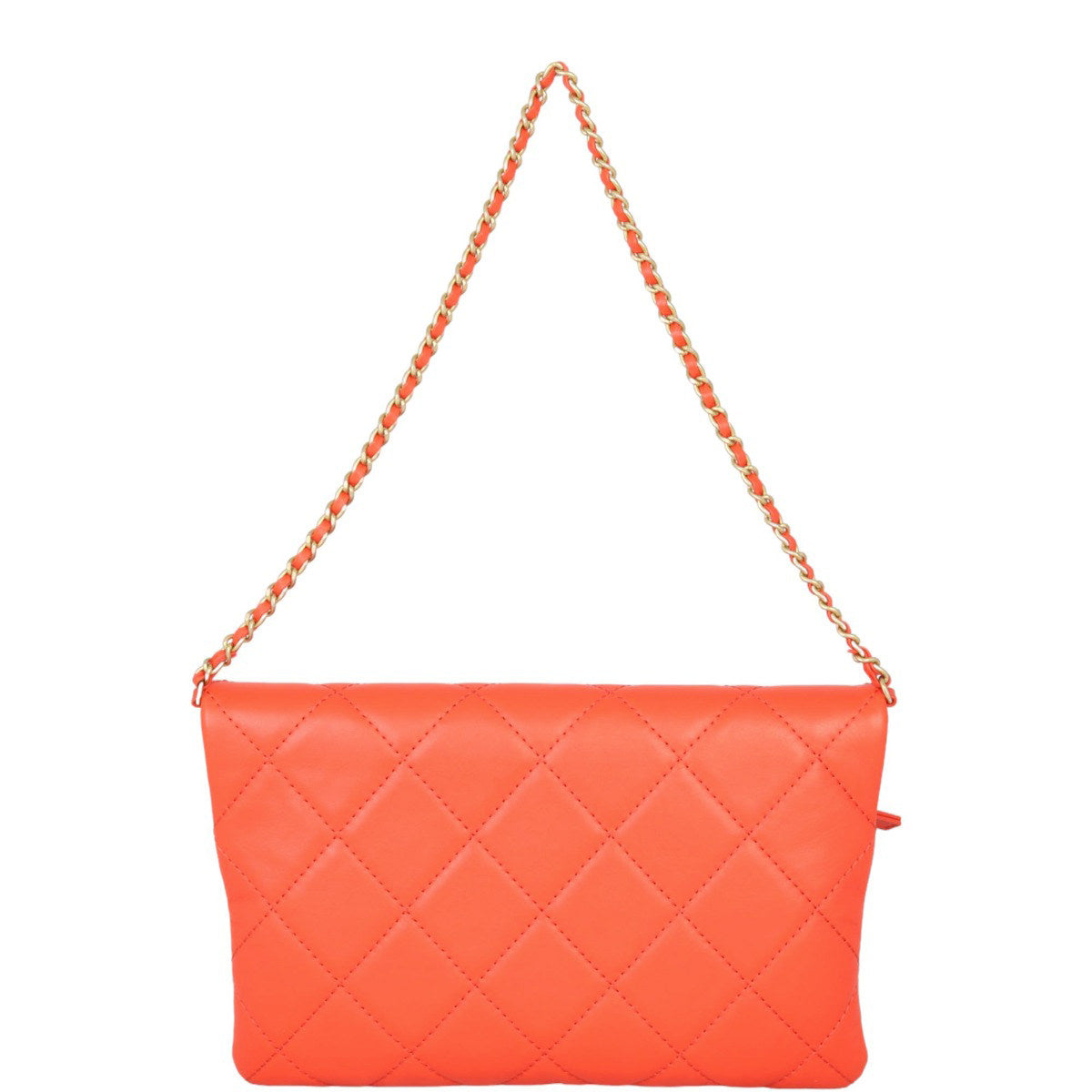 Chanel Fold Over Clutch Chain Clutch Bag