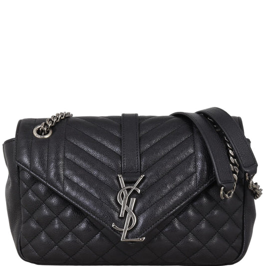 YSL Saint Laurent Classic Tri Quilt Soft Envelope Travel Bag Medium