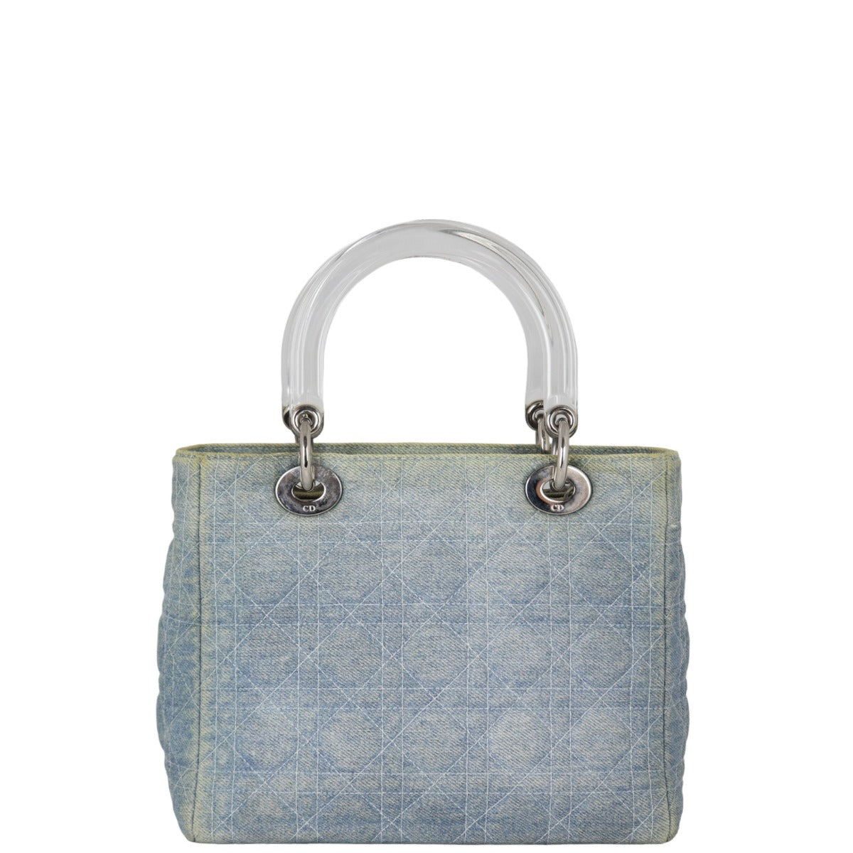 Dior Lady Handbag Denim Medium Travel Bag