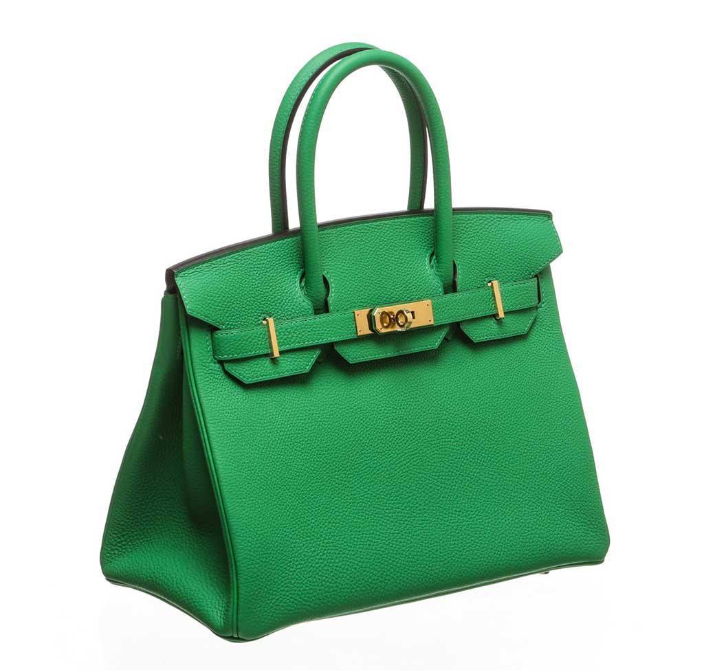 Hermes Birkin Bamboo Handbag Travel Bag Bamboo Ghw